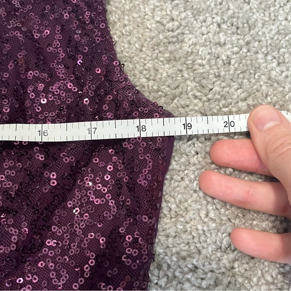 Ann Taylor size large women’s purple sequin scoop neck sleeveless top - Picture 10 of 10